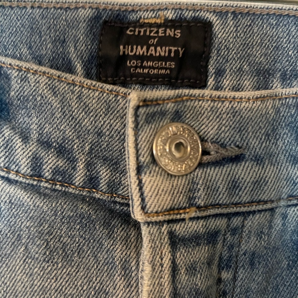 Citizens Of HumanityOlivia Crop Light Blue High Rise Slim Jeans - Picture 4 of 7